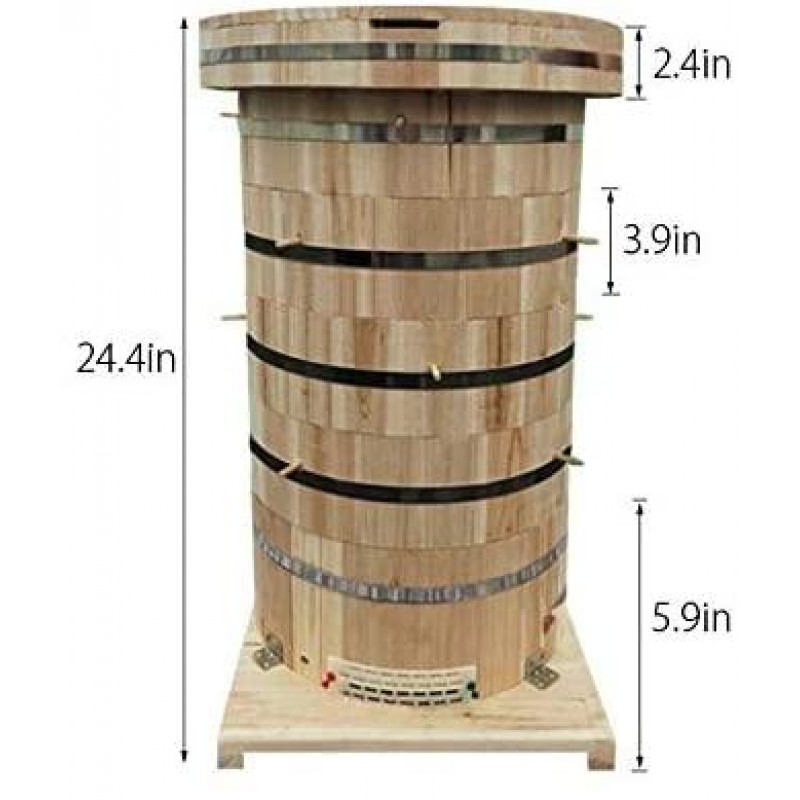 WINGOFFLY® Honey Hive House 5 Layers Beekeeping Wooden Complete Beehive Boxes Kit Bee Supplies(12.6