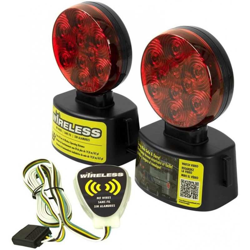 Blazer International C6304 LED Wireless Magnetic Trailer Towing Light Kit
