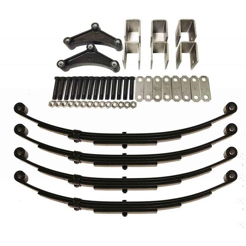 LIBRA 3500lb Tandem Trailer Axle Suspension Kit 1750lb Leaf Springs & Hanger Kit