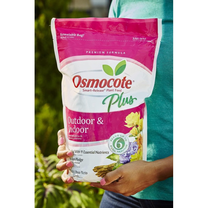 Osmocote Smart Release Plant Food Plus Outdoor & Indoor, Plant Fertilizer, 8 lbs. (4-Pack)