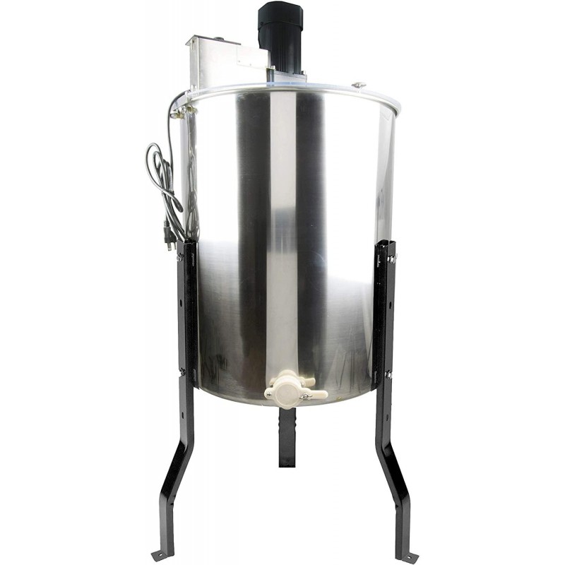 VIVO Electric Honey Extractor 8 Frame (only 4 Deep Frames) Stainless Steel, Powered Honeycomb Drum Spinner BEE-V004E