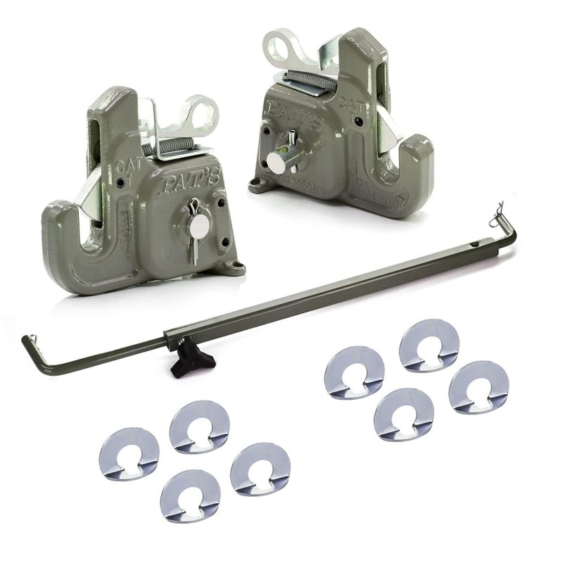 Category #1 Pat's Easy Change with Stabilizer Bar - Best Quick Hitch System On The Market – Flexible, Durable and Affordable - Comes w/ 4 Pair of Lynch Pin Washers