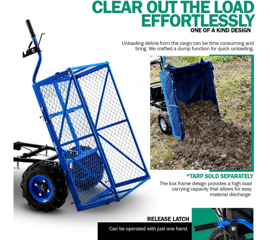 Landworks Utility Service Cart Wheelbarrow Power Wagon Super ...