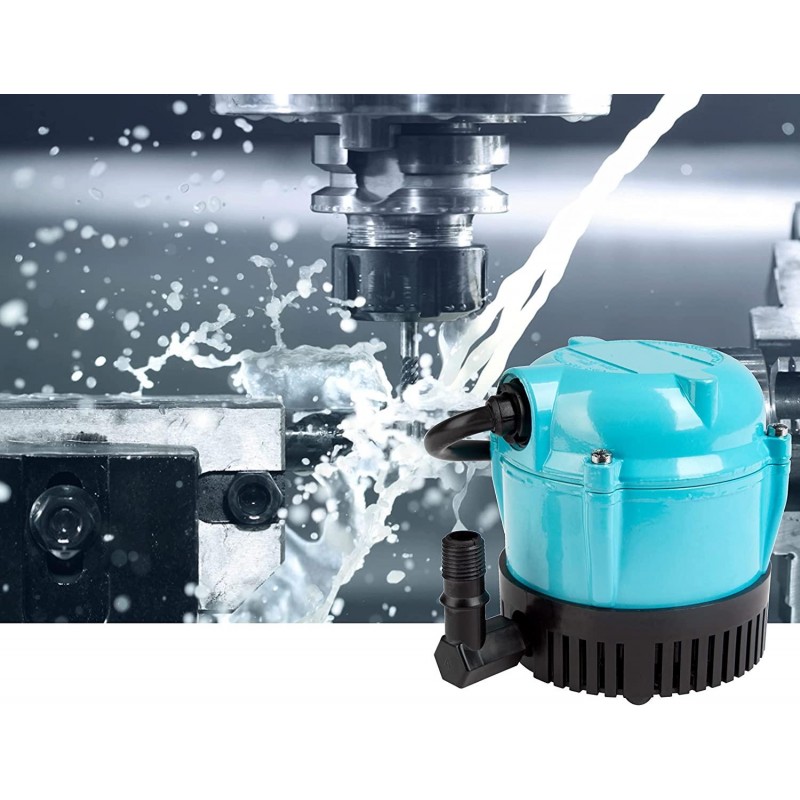 Little Giant 1-A 115 Volt, 1/200 HP, 170 GPH Small Submersible Permanently Oiled Pump for Fountain, Water Displays and Air Conditioners, 6-Foot Cord, Blue, 500203