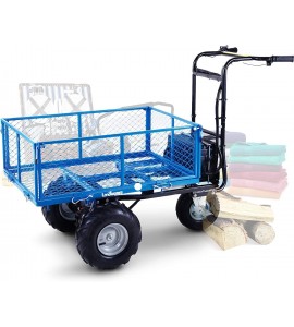 Landworks Utility Cart Hand Truck Power Wagon Super Duty Electric 500W Battery Driven Max 500Lbs Load and 1000Lbs Towing