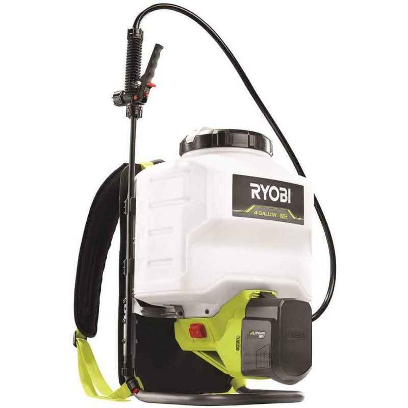 RYOBI ONE+ 18-Volt Lithium-Ion Cordless 4 Gal. Backpack Chemical Sprayer - 2.0Ah Battery and Charger Included