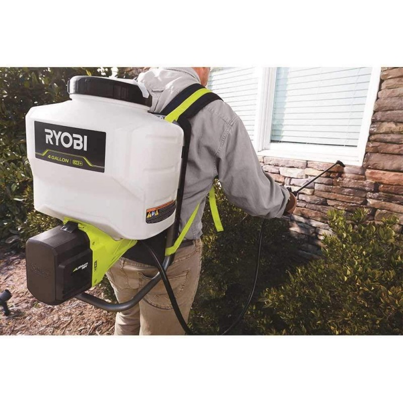 RYOBI ONE+ 18-Volt Lithium-Ion Cordless 4 Gal. Backpack Chemical Sprayer - 2.0Ah Battery and Charger Included