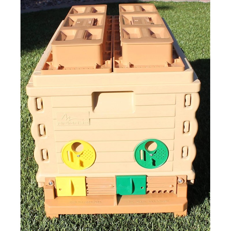 Apimaye Insulated 7 Frame Langstroth Nucleus Bee Hive Nuc Queen Castle