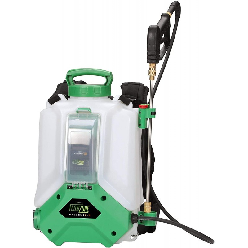 FlowZone Cyclone 2.5 Variable-Pressure 5-Position Battery Powered Backpack Sprayer