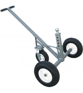 Tow Tuff TMD-800C Adjustable Solid Steel 800 LB Capacity Portable Trailer Dolly with 8-Inch Swivel Caster, Black