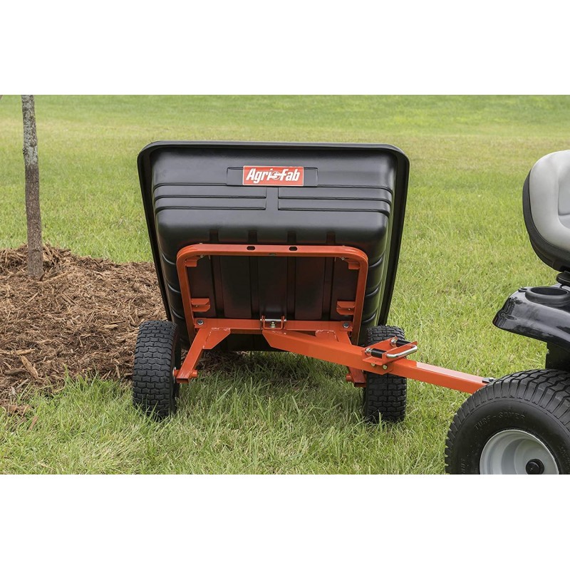 Agri-Fab Inc 45-0552, 700-Pound, Poly Dump/Swivel Cart, Black/Orange