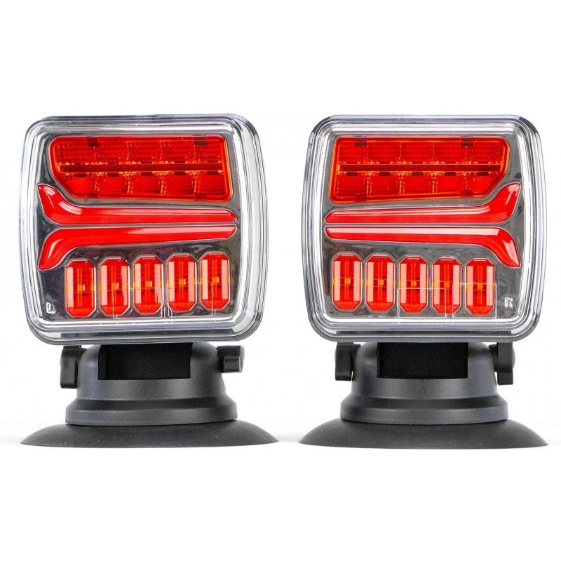 VULCAN Wireless LED Towing and Trailer Light Kit for Trucks - Trailers - RVs - Suvs and Boats