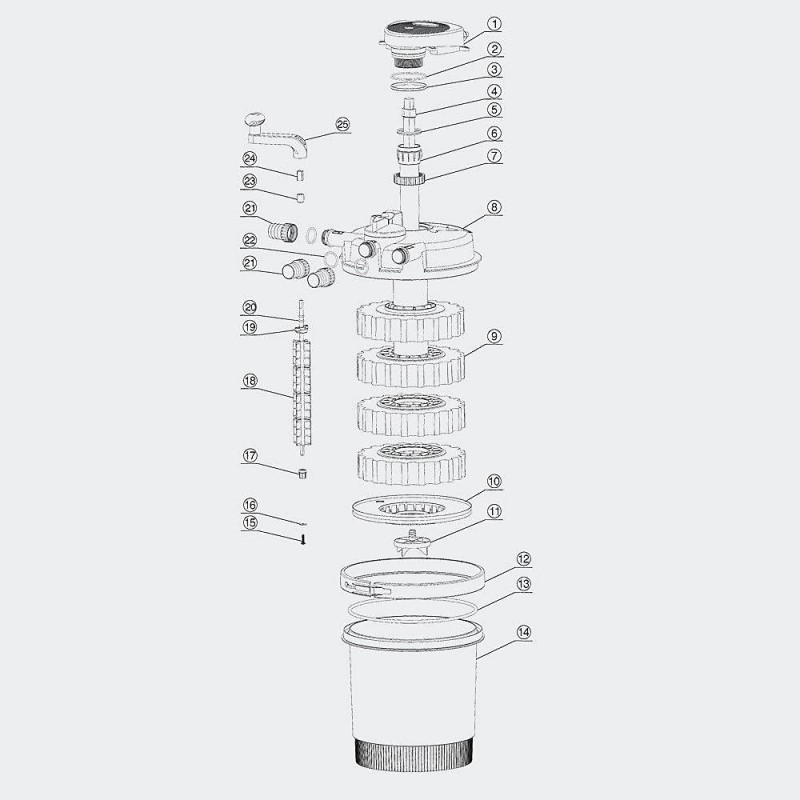 SUN Grech CPF-2500 Pond Bio Pressure Filter UVC 13-watt Up to 1600 Gallons (CPF-2500 + 720GPH Pump)