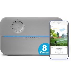 Rachio 8ZULWC-L R3e Generation: Smart, 8 Zone Sprinkler Controller, Compatible with Alexa, Gen, Gray