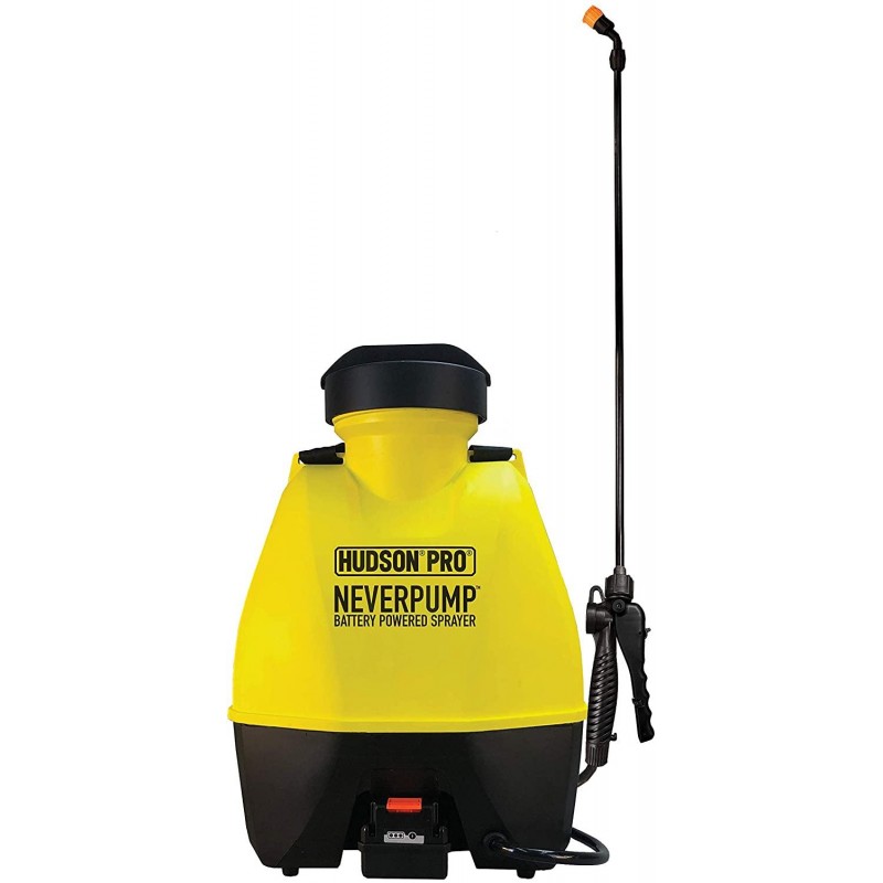 HUDSON 19001 4 Gallon NeverPump Bak-Pak Sprayer, Yellow