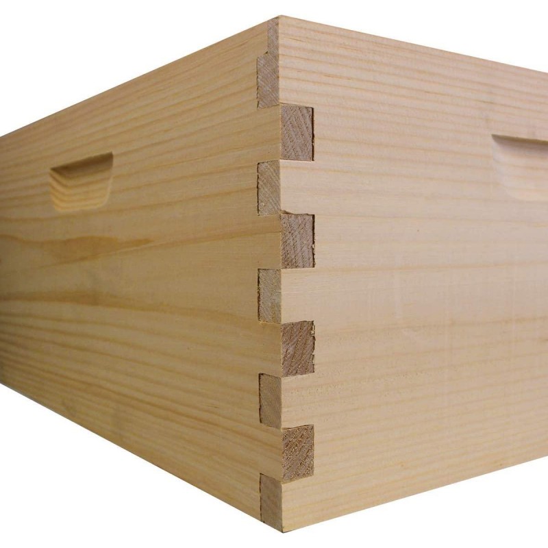 Amish Made in USA Complete Langstroth Bee Hive Includes Frames and Foundations (2 Deep, 1 Medium)