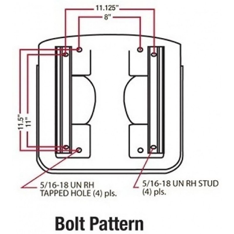 One New Seat Made to Fit Bobcat Skidsteer Models A220 A300 S100 S130 S150 540 543 553 643 645 742B 743 751 843 853