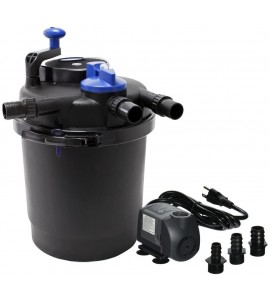 SUN Grech CPF-2500 Pond Bio Pressure Filter UVC 13-watt Up to 1600 Gallons (CPF-2500 + 720GPH Pump)