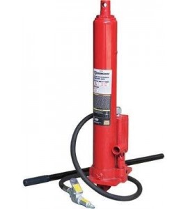 Strongway 8-Ton Long Ram Air/Hydraulic Jack - Single Piston, Clevis Base