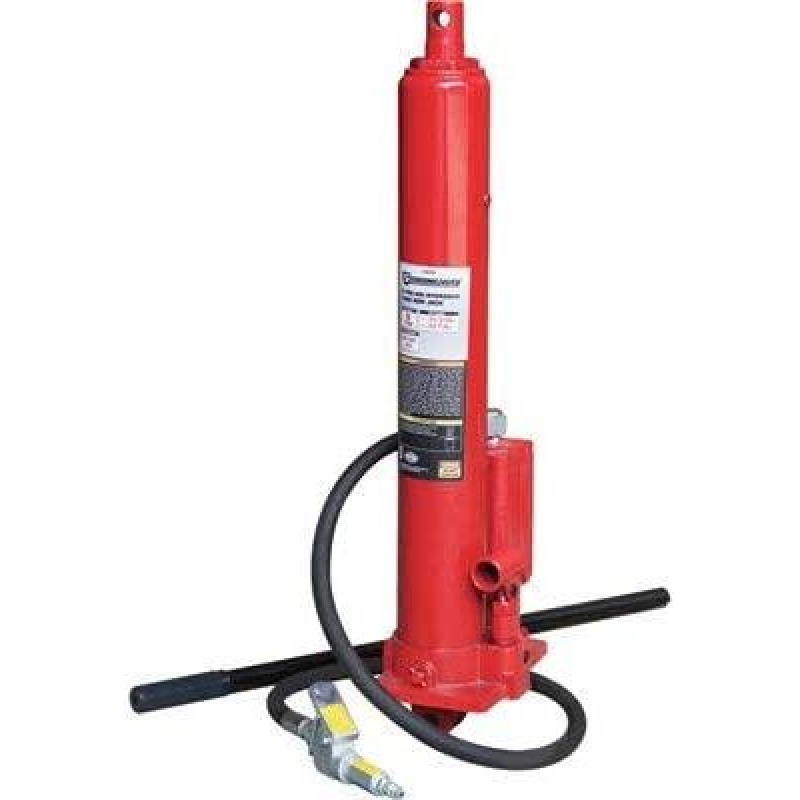 Strongway 8-Ton Long Ram Air/Hydraulic Jack - Single Piston, Clevis Base