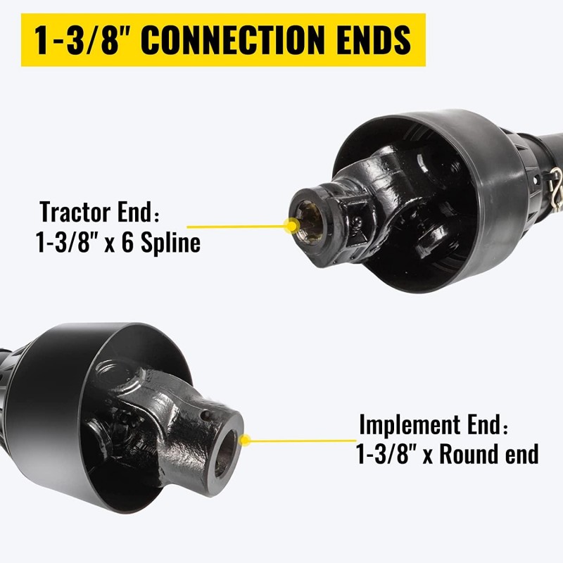 VEVOR PTO Shaft, 1-3/8