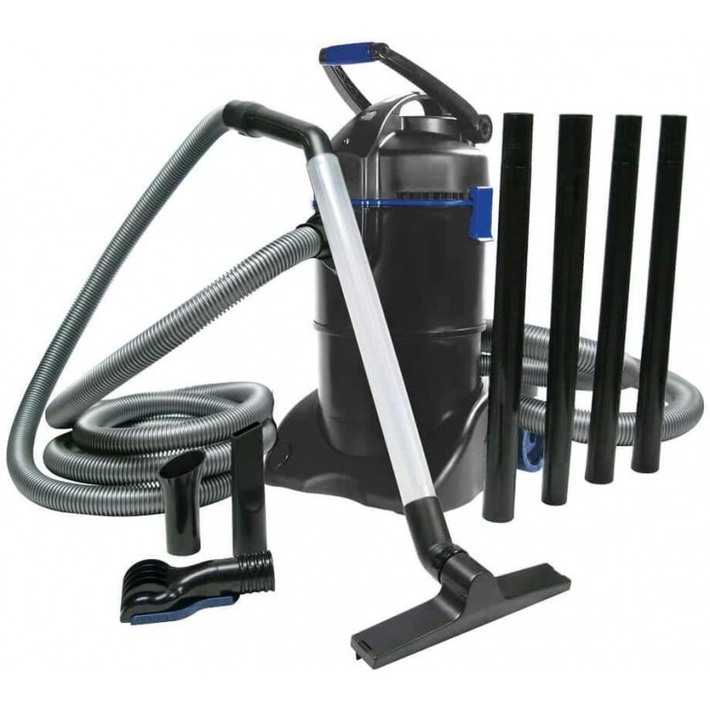 The Pond Guy ClearVac Pond Vacuum, Powerful Motor Quickly Removes Sludge & Debris, Dual Chamber Reservoir for Nonstop Use, 4 Interchangeable Nozzle Attachments, 5 Extension Tubes, 8 Ft Discharge Hose