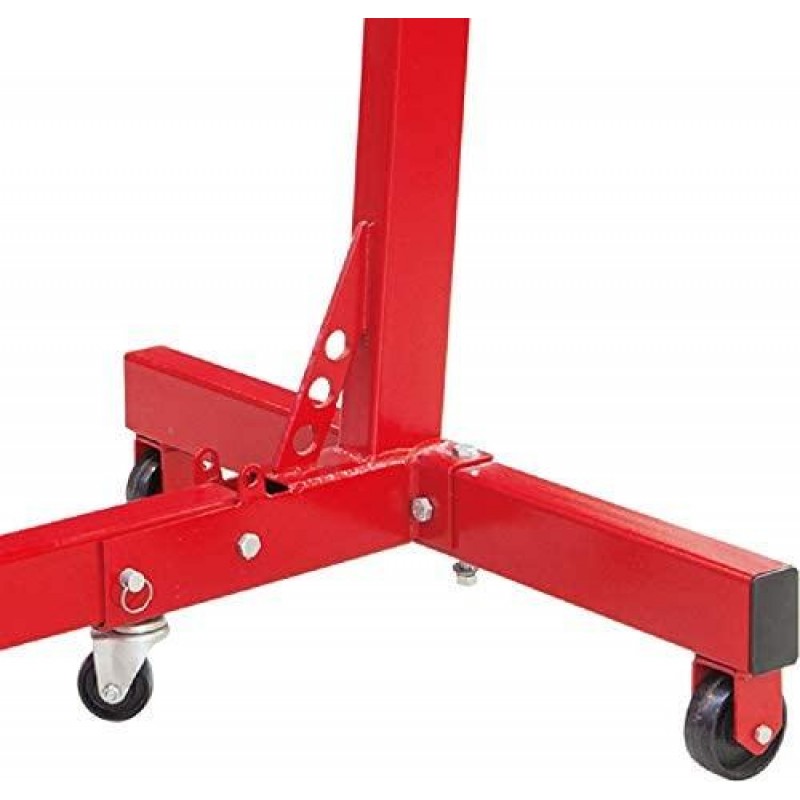 BIG RED T26801 Torin Steel Rotating Engine Stand with 360 Degree Rotating Head and Folding Frame: 3/4 Ton (1,500 lb) Capacity, Red