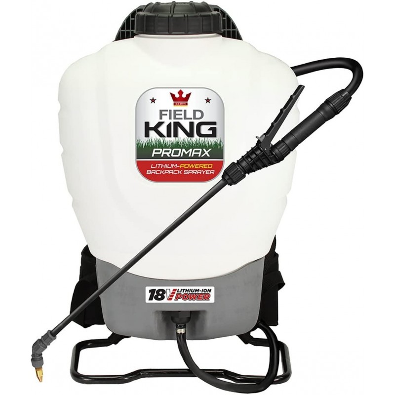 Field King 190515 Professionals Battery Powered Backpack Sprayer, 4 gal , White